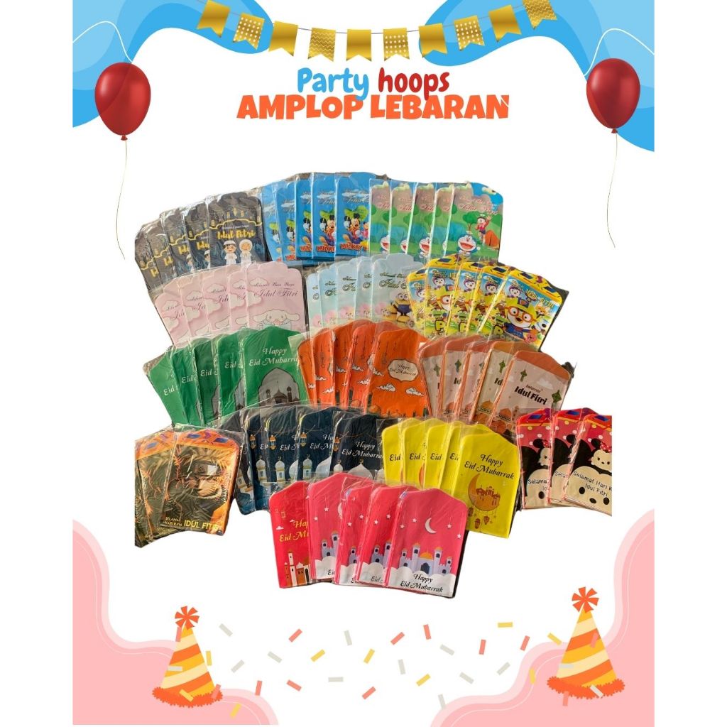 

Amplop Lebaran Idul Fitri 2025 Isi 10pcs sedang Amplop THR Lucu & Warna-warni Amplop Lebaran Ceria