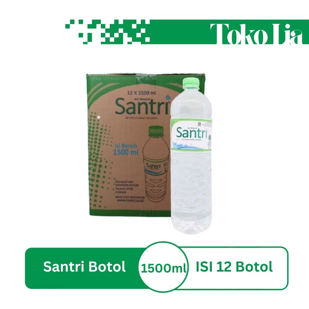

SANTRI Air Mineral Water 1500ml Dus isi 24 botol