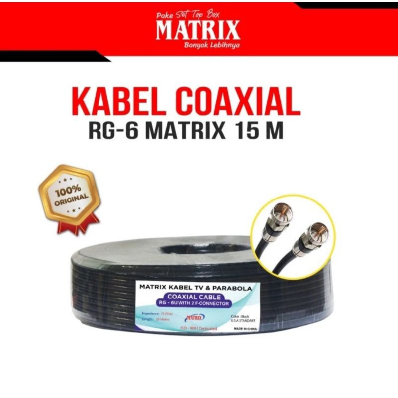 Kabel RG-6 Matrix 15M Parabola