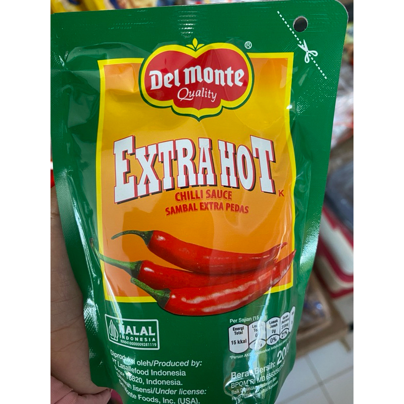 

Saos sambal extra hot delmonte