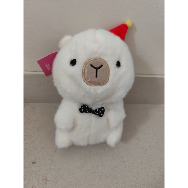 boneka capybara putih