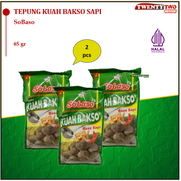 

SoBaso Bumbu Kuah Baso Bakso Sumsum Sapi 65gr (2 PCS)