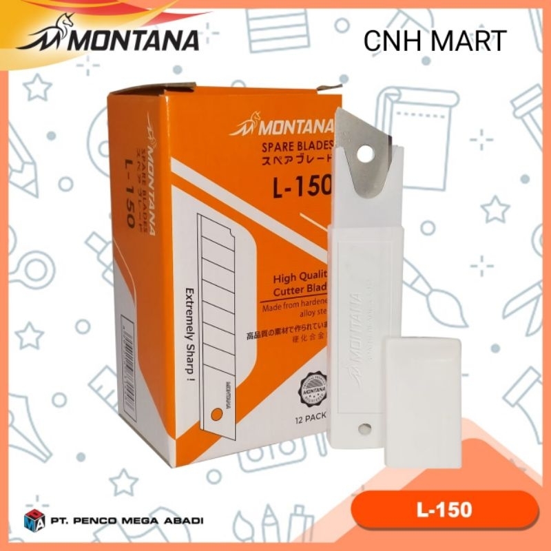 

Montana Isi Cutter L-150 - Isi Ulang - Refrill Cutter Besar l-150 Montana Harga 1 Tube Isi 5Pcs