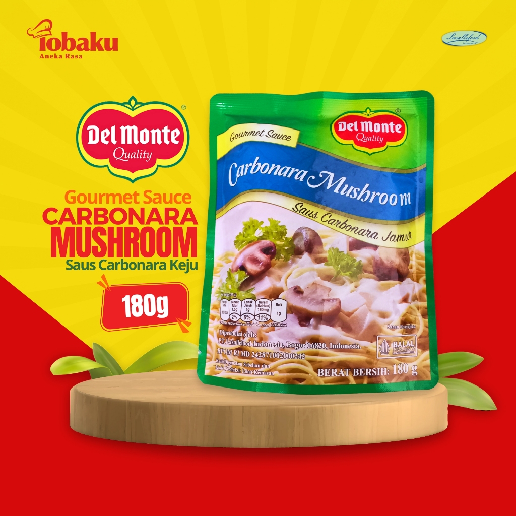 

Del Monte Gourmet Sauce Carbonara Mushroom 180g _
