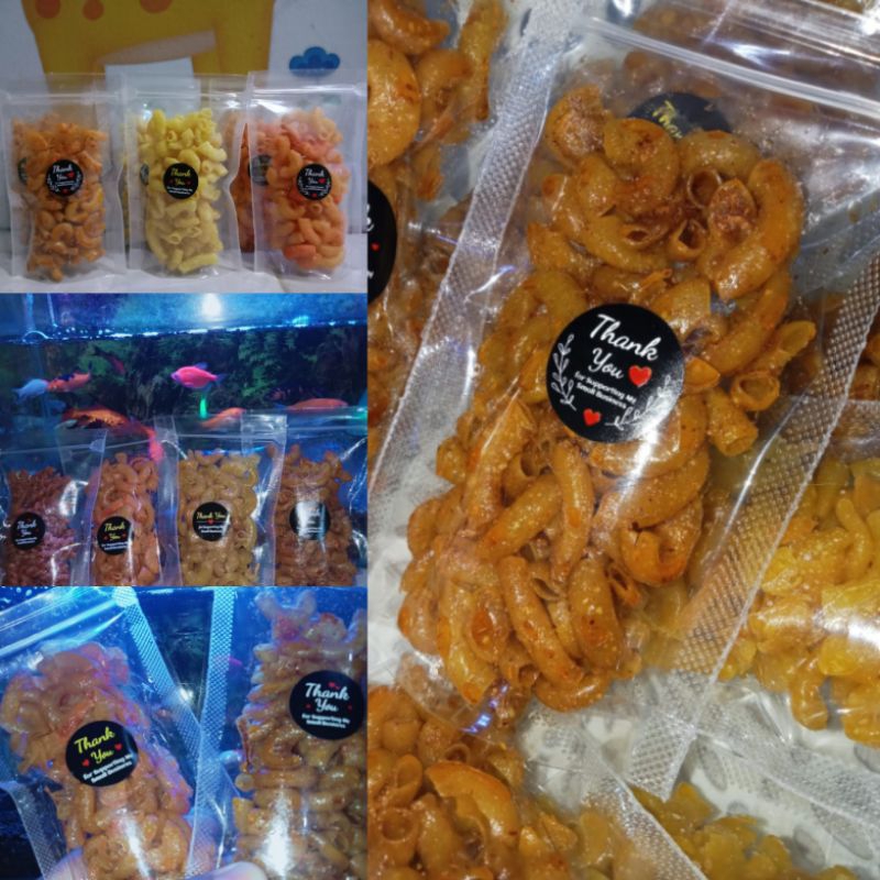 

Makaroni cikruh krenyesss ori pedes daun jeruk bawang balado jagung manis