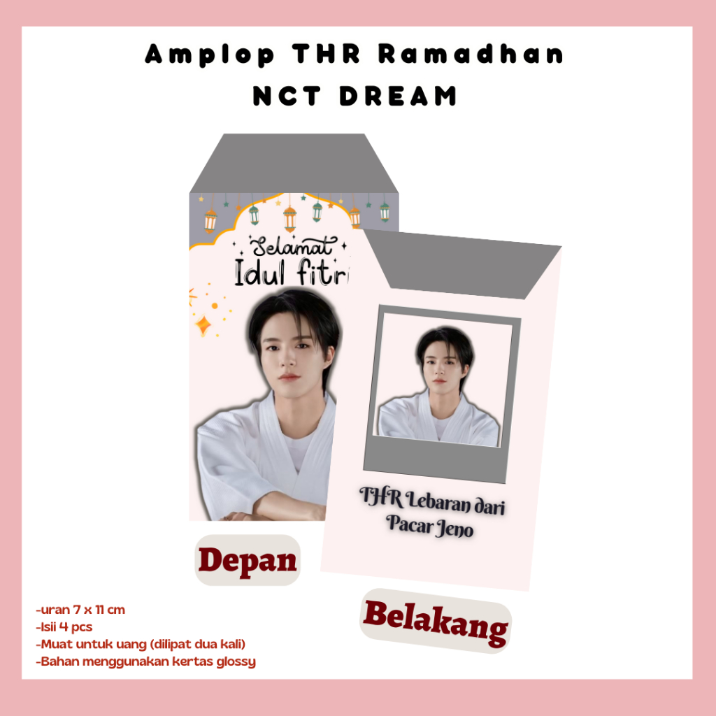 

Amplop Lebaran NCT DREAM THR - Angpau NCT DREAM - Amplop THR NCT Selamat Idul Fitri