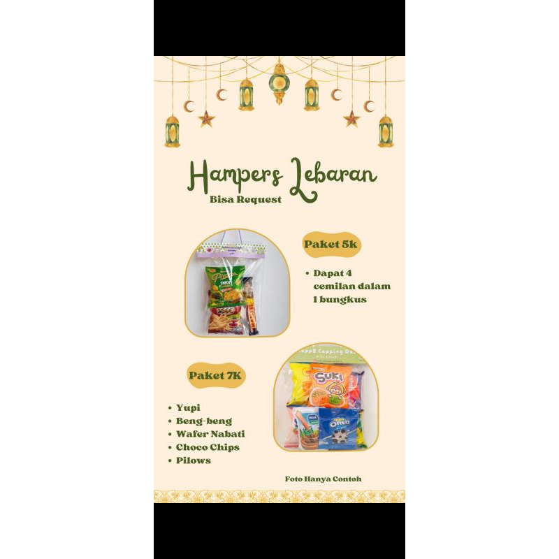 

Hampers snack jajanan lebaran, parcel hampers snack