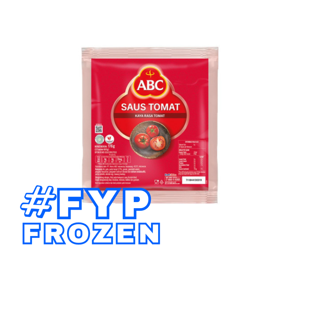 

ABC SAUS TOMAT SACHET 22 X 8 GR / SAUCE TOMAT SACHET