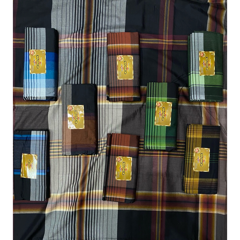 SARUNG TENUN WADIMOR MOTIF KOTAK-KOTAK (MALAY)