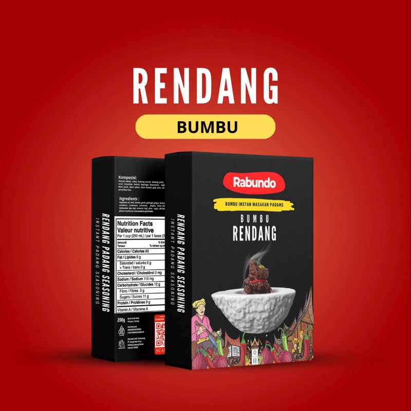 

Bumbu Rendang Padang 250g Asli Minangkabau by Rabundo Bumbu Instan Masakan Padang Rendang Pedas Rendang Sapi Ayam Ikan Telur Jamur Jengkol Seafood Bebek kambing dapur marinasi