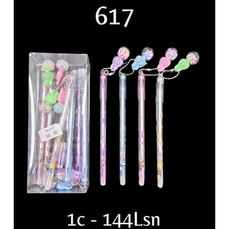 

pen gel gantungan boba labubu
