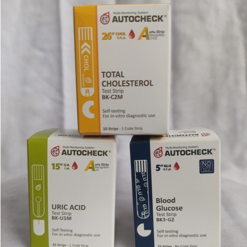 Autocheck 3 In 1 Strip Gula Darah| Asam Urat| Kolesterol