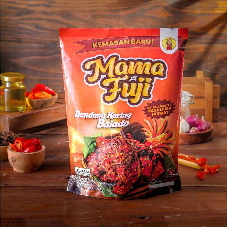 

DENDENG BALADO MAMA FUJI KERING PEDAS KERIUK 200 GR HALAL VIRAL