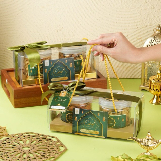 

Hampers Kareem Snack Hampers Premium Idul Fitri / Kue Kering 600ML Lebaran Set Premium Wisman 2 Varian