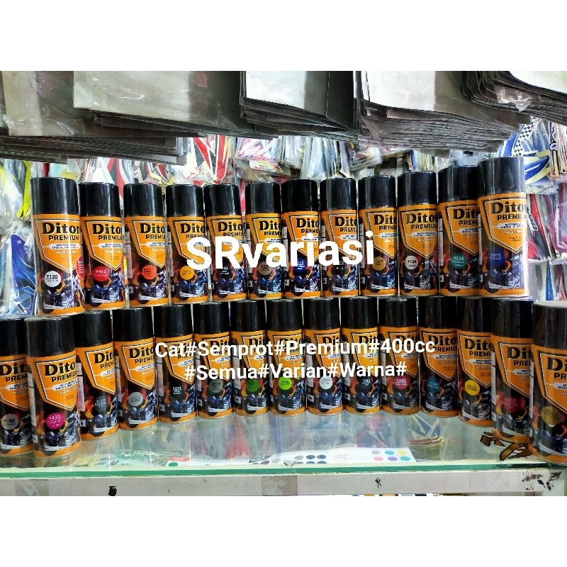 Cat#Semprot#Diton#Premium#400cc#Gold#BoxerBlue#CandyRedRed#CandyToneYellow#CandyToneBlue#CandyToneOr
