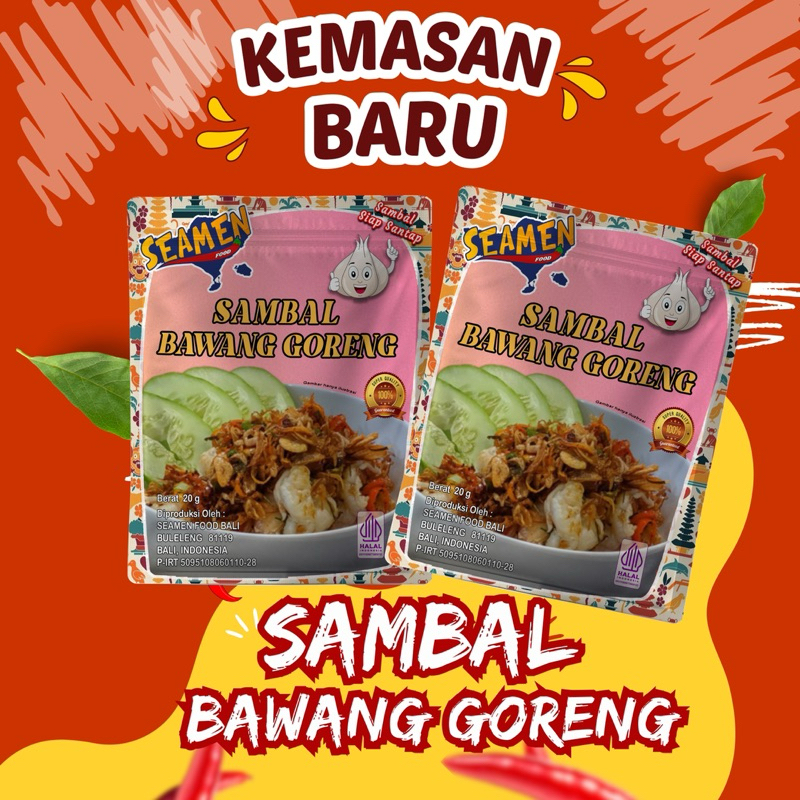 

SAMBAL BAWANG GORENG ISI 5 SASET. MASA SIMPAN 1 TAHUN