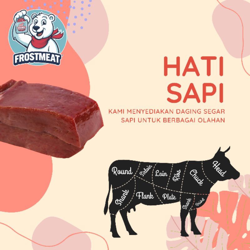 

[SAPI] Hati sapi lokal 1000 gr & 500 gr (Kemasan Vacuum)