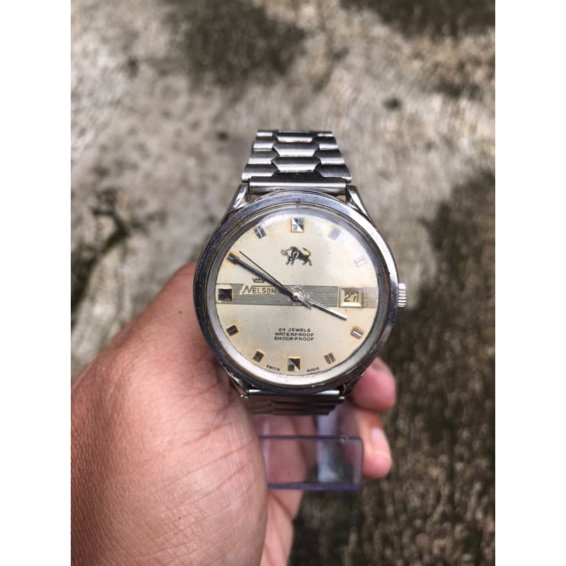 jam tangan nelson manual vintage second bekas