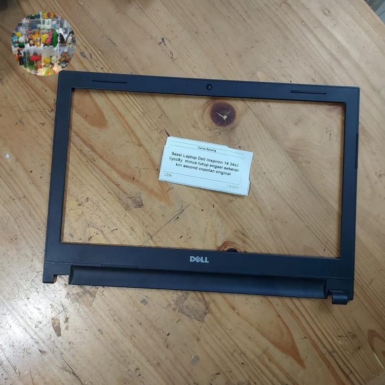 Bezel Laptop Dell Inspiron 14 3442 0ycc8y Minus Tutup Engsel Sebelah Kiri Second Copotan Original