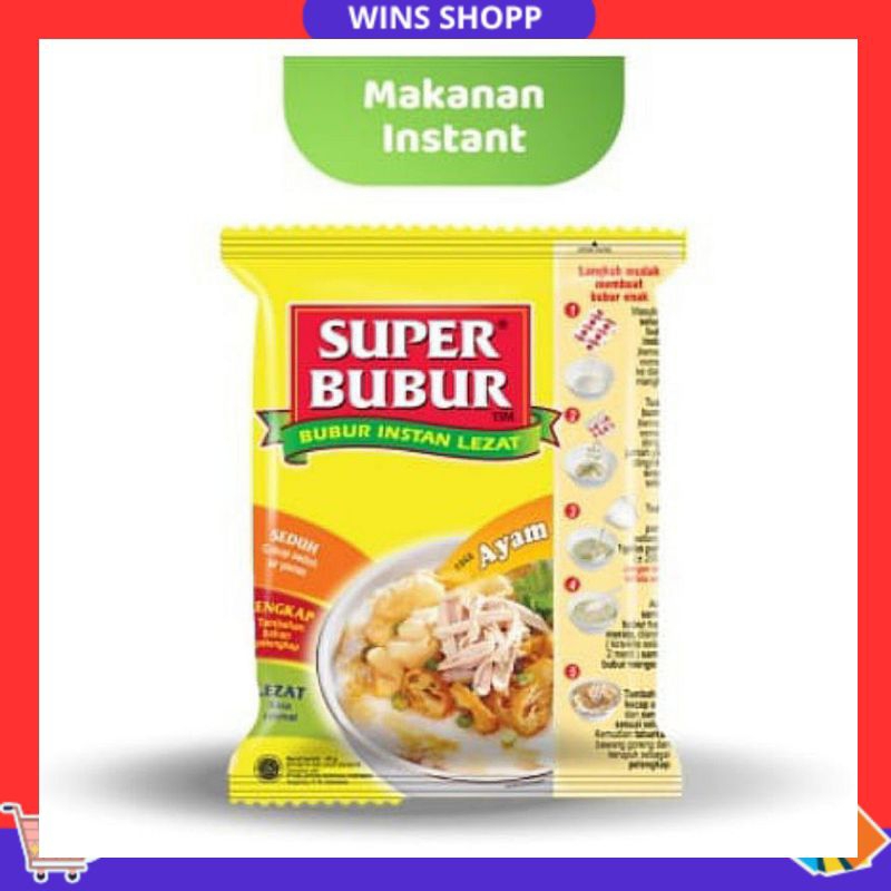 

SUPER BUBUR INSTAN LEZAT RASA AYAM 45gram
