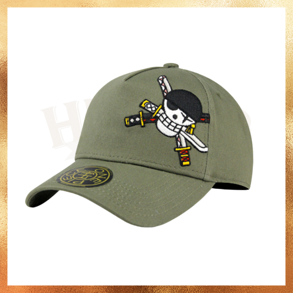 Topi One Piece Zoro High Crown Five Pannel Cap Angel By New Era Company Made in Taiwan Hat Original
