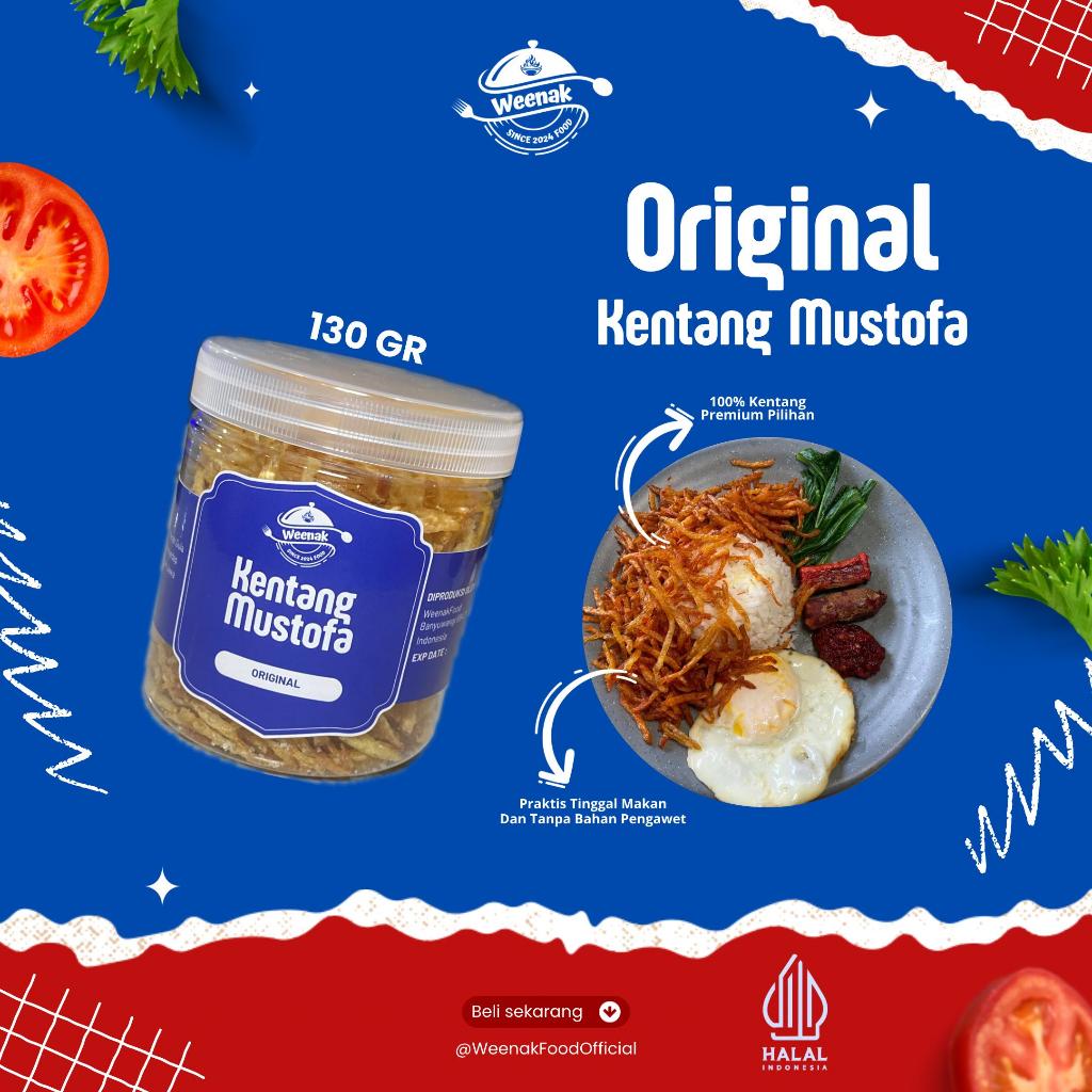 

[WeenakFood] - Kentang Mustofa Original Toples 130GR Spesial Olahan Dapur Nenek