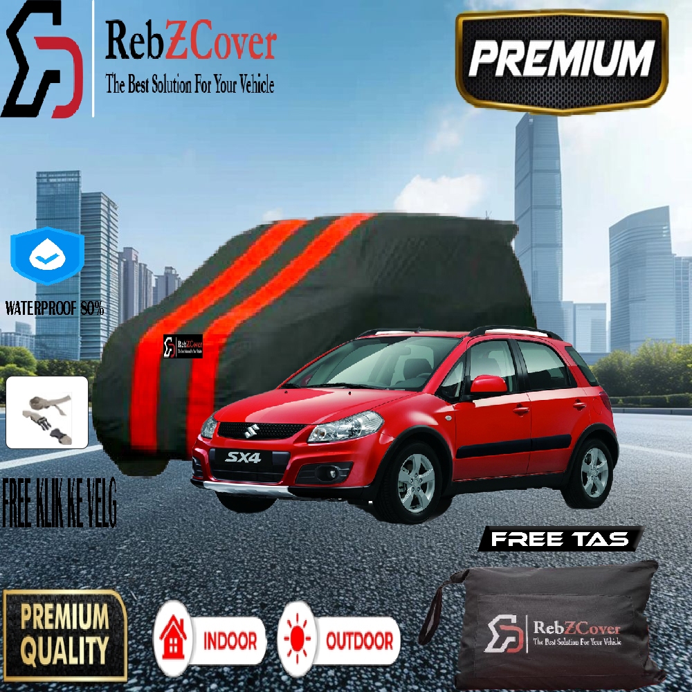 Premium Cover Sarung Mobil Suzuki SX4 X-Over Indoor Outdoor Terbaik | High Quality Aksesoris Car