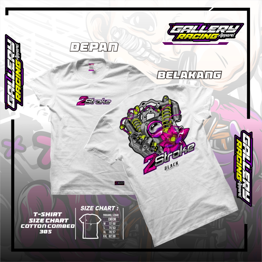 Atasan Baju Kaos 2 Stroke Rx King - Fiz R Original Pria & Wanita 01B