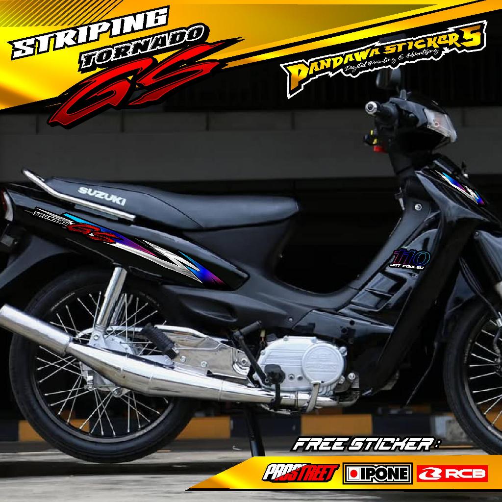 STRIPING VARIASI SUZUKI GS TORNADO / STICKER LIST MOTOR SUZUKI GS TORNADO