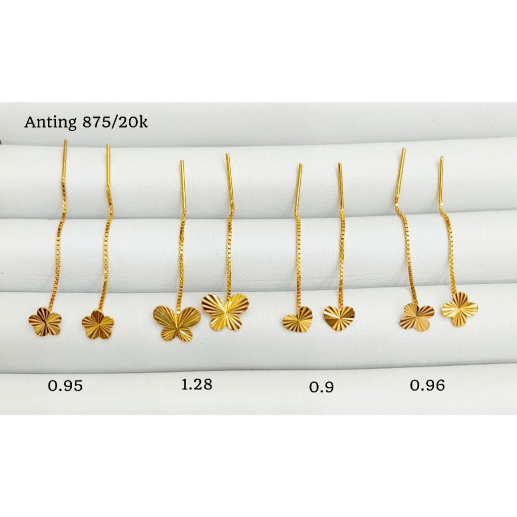 Anting Jarum Korea Model Variasi Emas Asli