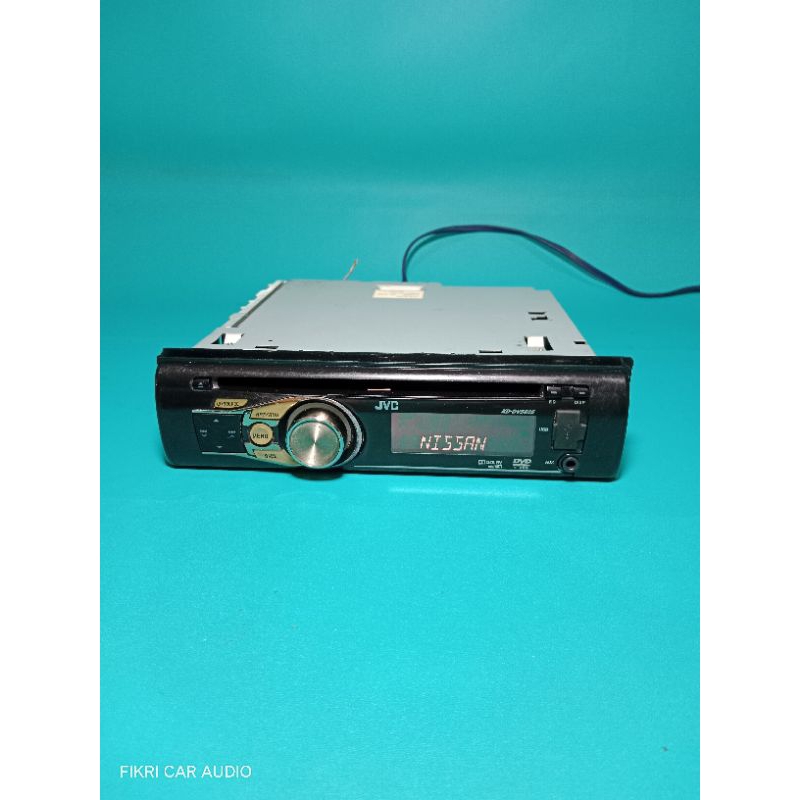 Head unit Singledin JVC seri KD-DV5605 Logo NISSAN CD MP3 DVD USB masih NORMAL & SEGEL
