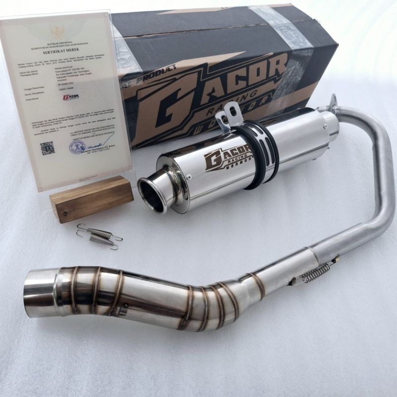 Knalpot Racing Gacor Original Suara Ngebas Adem Pnp Vixion New Old Satria Fu Karbu/Injeksi Jupiter