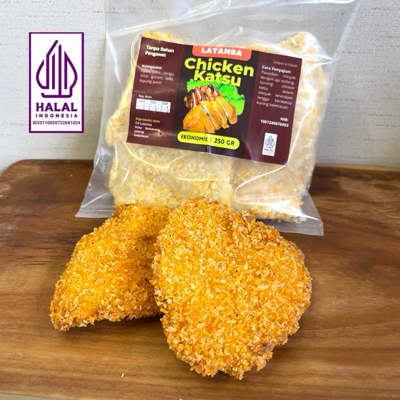 

Dapoer Latansa - Chicken Katsu Ekonomis 250 gram Isi 4 pcs Frozen Food Bento