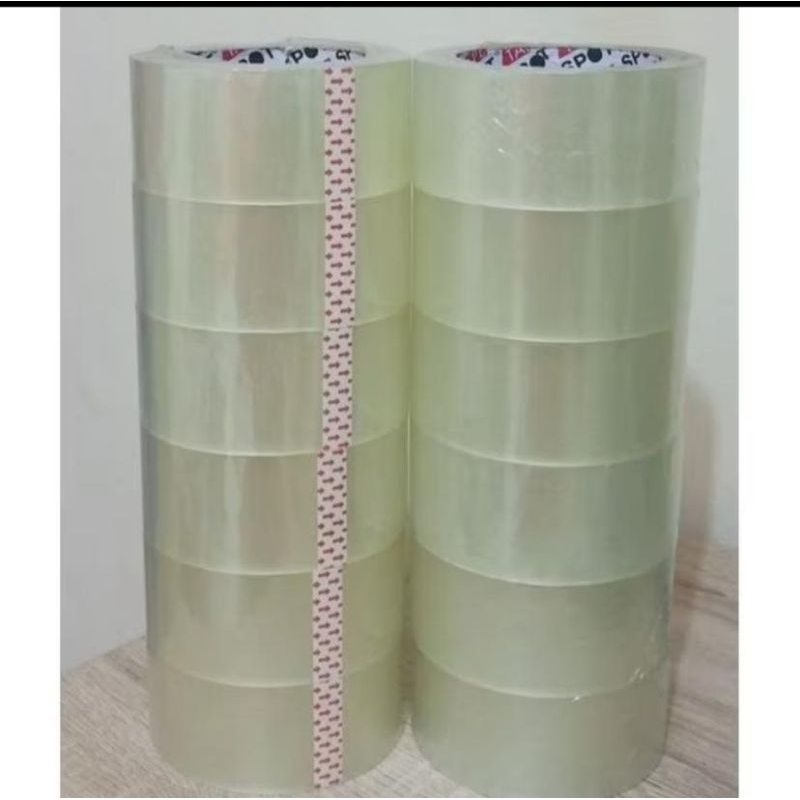 

Lakban OPP Tape Isolasi 45mm x 100yard - Paket 6 Pcs Warrna Bening