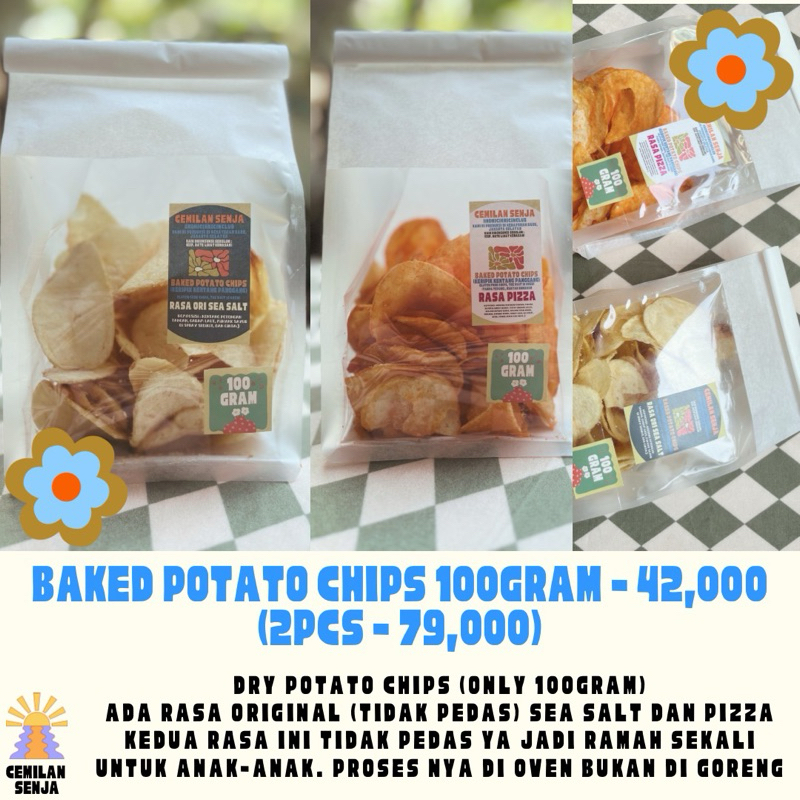 

((NEW)) BAKED POTATO CHIPS (hanya ada 100gr)