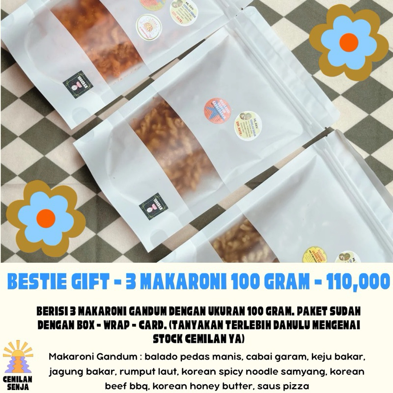 

PAKET BESTIE 3pcs MAKARONI GANDUM 100GRAM