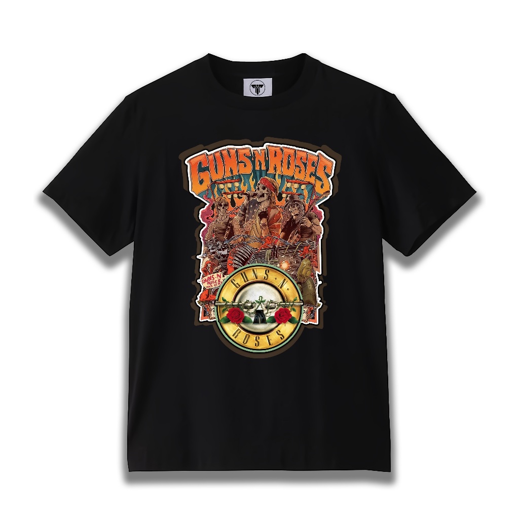T-shirt Guns N Roses  - Was Here Shadow | Kaos Band Guns N' Roses Premium