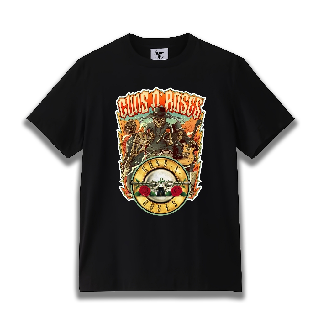 T-shirt Guns N Roses V.1 Artwork | | Kaos Band Guns N' Roses Premium