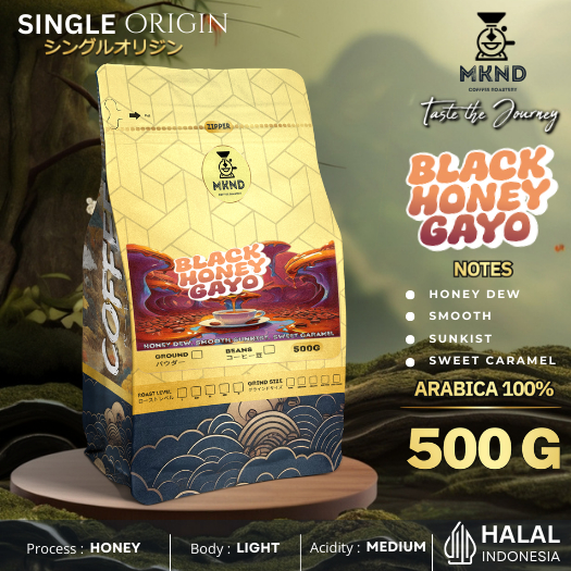 

MKND COFFEE ROASTERY - Arabika Aceh Gayo Honey 500gr Specialty | Black Tea | Honey | Medium Roast