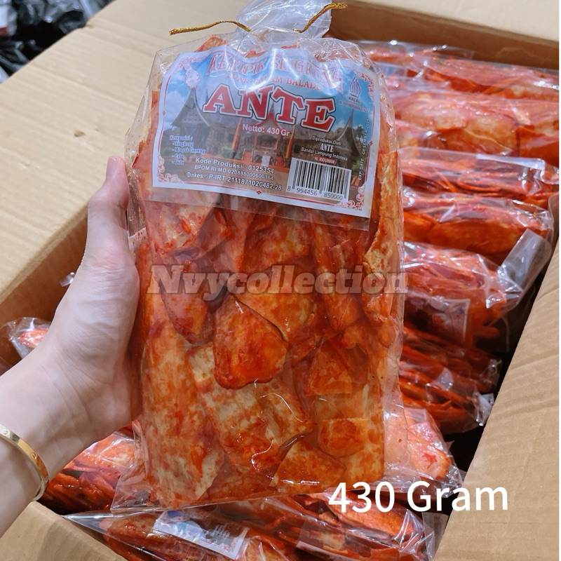 

Keripik Singkong Sambal Pedes Balado Ante 430 Gram