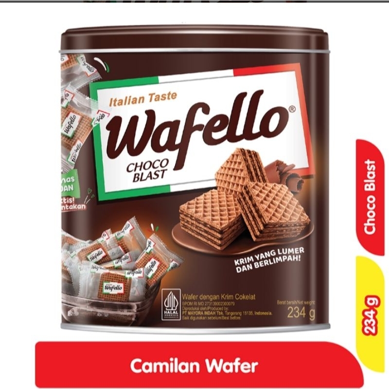 

WAFELLO WAFER 234 Gram kaleng