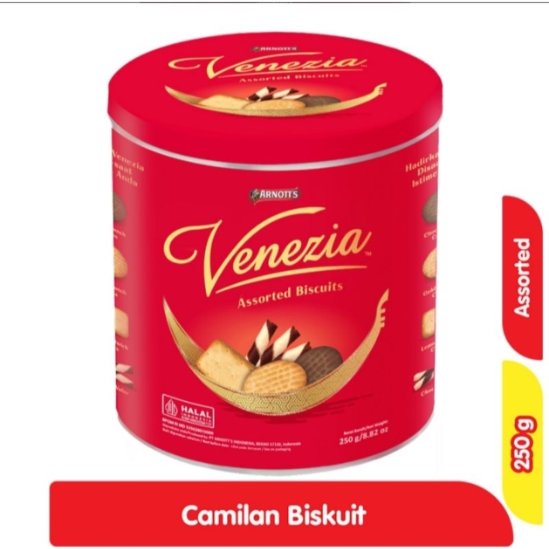 

VENEZIA BISKUIT ASSTORTED 250 Gram kaleng