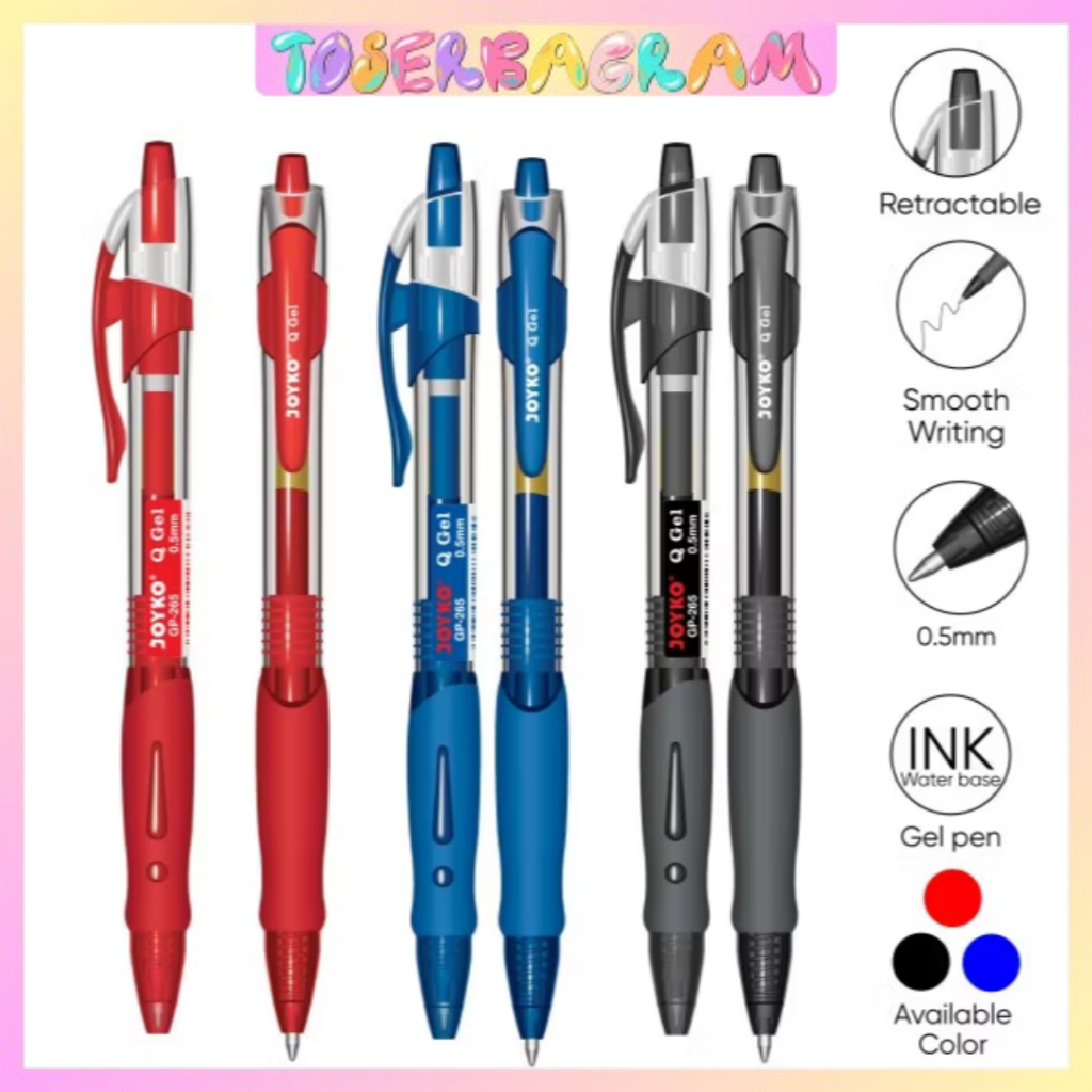 

Pulpen Joyko Gel 0.5mm GP-265 / Pulpen Joyko / Pulpen Gel Joyko