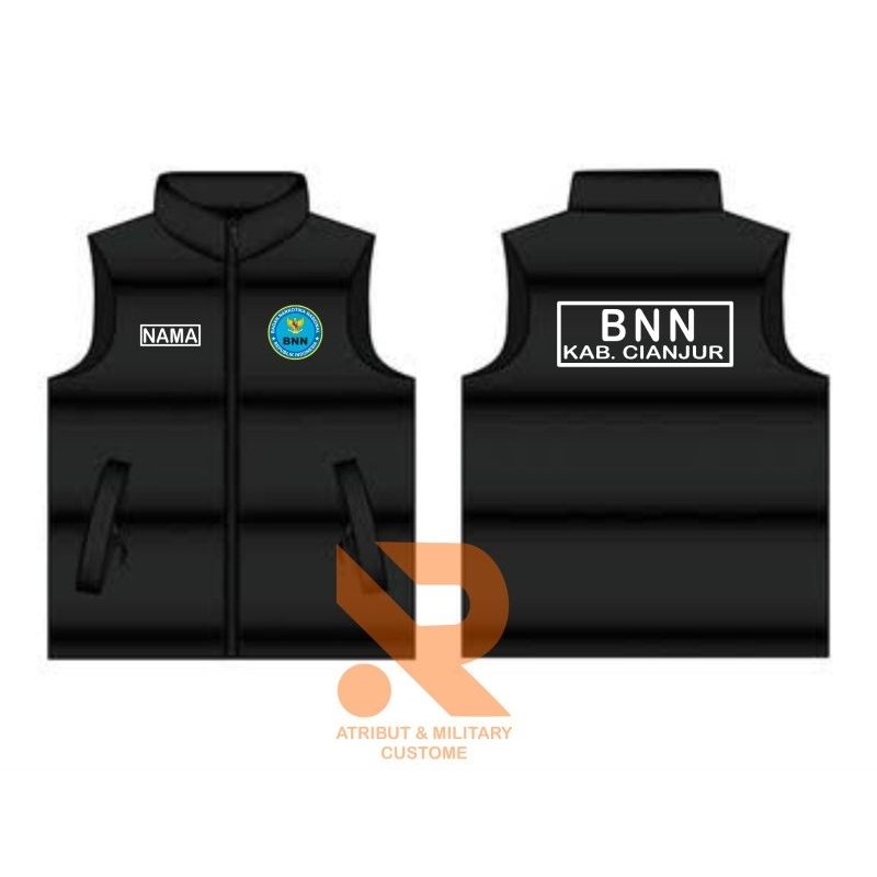 rompi gelembung//rompi bnn//kastem bordir sesuai permintaan//romi//jaket//jaket gelembung//jaket bnn