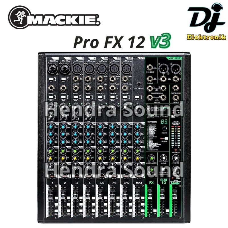 MACKIE ● PRO FX 12 v3 / PRO FX12 v3 - Mixer Analog 12 channel