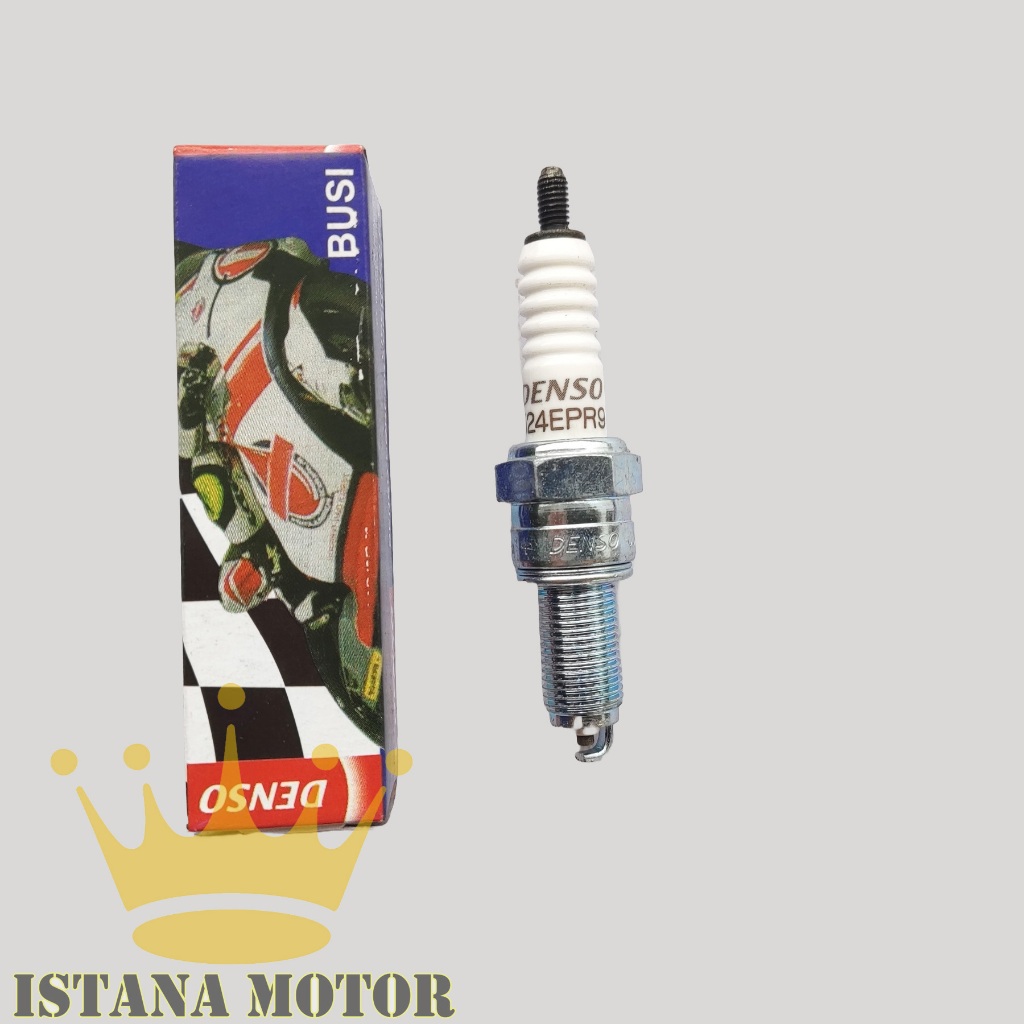 BUSI MOTOR DENSO U24EPR9 BEAT KARBU/SCOOPY KARBU/SPACY KARBU - 1 PCS