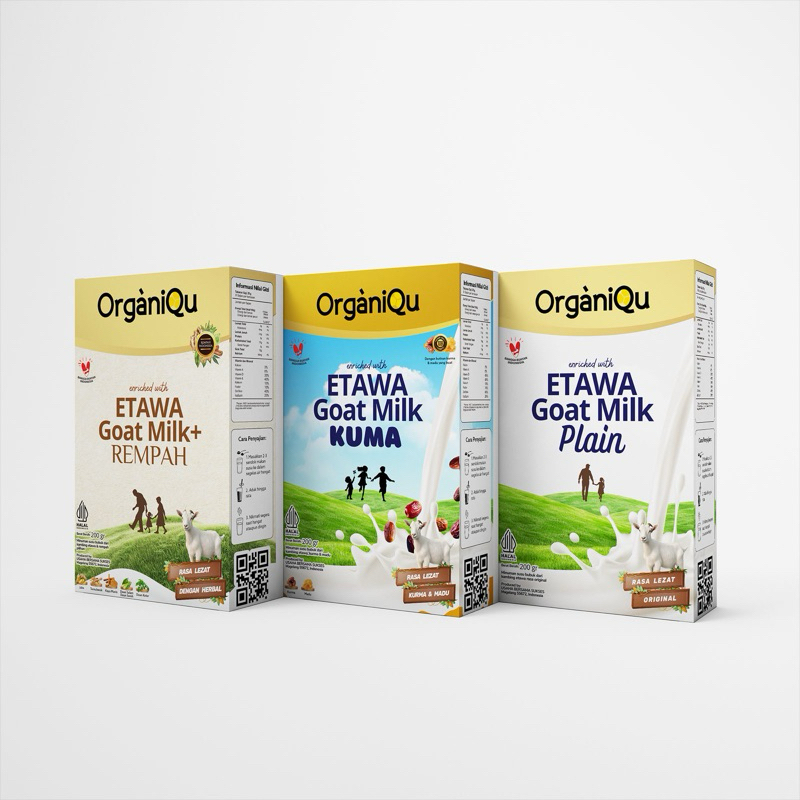 

OrganiQu Etawa Goat Milk - Susu Kambing - susu non gula tambahan