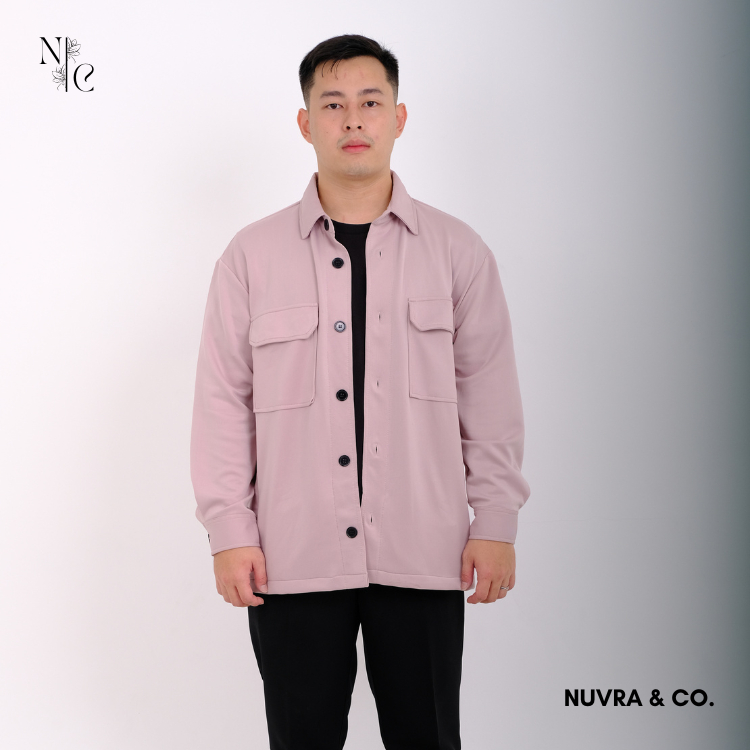 Jaket Pria | Jaket minimalis | Ruston Scuba Jacket | Trucker Jacket Outer Pria | Baju Cowok Lengan P