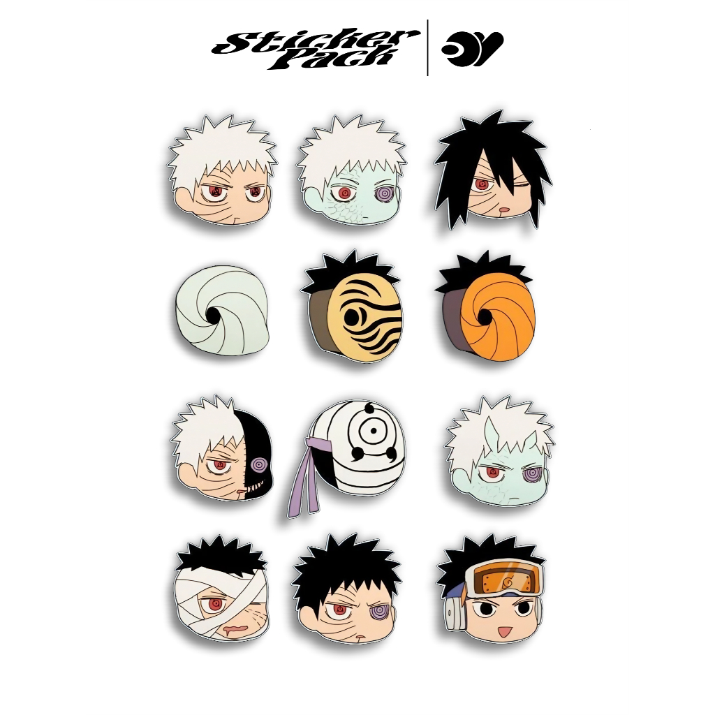 

STICKER PACK OBITO UCIHA | NARUTO SERIES