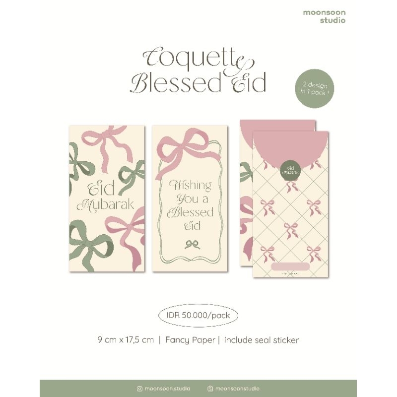 

Coquette blessed eid - amplop lebaran